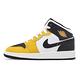 Nike 休閒鞋 Jordan 1 Mid Yellow Ochre GS 大童 女鞋 黃 黑 撞色 AJ1 DQ8423-701 product thumbnail 2