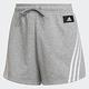 ADIDAS W FI 3S SHORT 女短褲-灰-H57307 product thumbnail 3