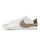 Nike 休閒鞋 Blazer Low 77 Jumbo 男鞋 女鞋 白 咖啡棕 經典 大勾 皮革 低筒  DZ2772-121 product thumbnail 2