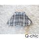 奢華金蔥繡線格紋短裙 (共二色)-Q-chic product thumbnail 3