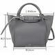 CELINE BIG BAG 小型 柔軟珠地小牛皮肩背手提包(灰色) product thumbnail 6