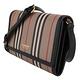 BURBERRY  Icon Stripe 直條紋釦式翻蓋斜背包(卡其X黑邊)mini product thumbnail 3