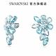 SWAROVSKI 施華洛世奇 Gema 水滴形耳環混合式切割, 花朵, 藍色, 鍍白金色 product thumbnail 4