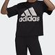 adidas 上衣 女款 短袖上衣 運動 寬鬆 短版 亞規 W BIG LOGO T SS 黑 HB5101 product thumbnail 2