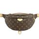 LV Louis Vuitton M43644 Monogram經典花紋帆布牛皮飾邊兩用腰包(咖) product thumbnail 2