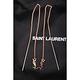 YSL Saint Laurent Opyum 品牌字母造型垂墜耳環(玫瑰金) product thumbnail 5