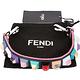 FENDI Strap You 幾何多彩鉚釘小牛皮短提帶(黑色) product thumbnail 3