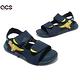 Adidas 涼鞋 Swim Sandals C 藍 黃 魔鬼氈 童鞋 中童鞋 暴龍 恐龍 小朋友 愛迪達 GX2437 product thumbnail 7