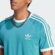 Adidas 3-Stripes Tee [IM2078] 男 短袖上衣 T恤 亞洲版 復古 休閒 修身 撞色 藍綠 白 product thumbnail 5