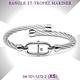 CHARRIOL夏利豪 Bangle St-tropez Mariner水手航海銀鍊節鋼索手環XS款 C6(04-101-1272-2) product thumbnail 7