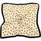MOSCHINO 泰迪熊滿版印花方型真絲披肩 絲巾(米黃色) product thumbnail 2