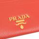 PRADA 金屬LOGO水波紋防刮卡片零錢包(紅) product thumbnail 5