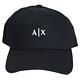 A|X Armani Exchange 經典品牌字母 A|X 圖騰刺繡LOGO棒球帽(黑) product thumbnail 2
