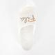 Fila Sleek Slide [4-S326U-117] 男女鞋 運動 涼鞋 拖鞋 休閒 舒適 輕量 防水 白金 product thumbnail 4