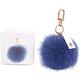 TORY BURCH Fur Pom-Pom 狐狸毛球吊飾(藍色) product thumbnail 3