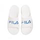 Fila Plumpy Slide [4-S334X-113] 男女 涼拖鞋 一片拖 防水 輕量 夏日 海灘 米白 藍 product thumbnail 4