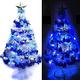 摩達客 7尺豪華版夢幻白色聖誕樹(銀藍系配件)+100燈LED燈藍白光2串(附IC控制器) product thumbnail 2