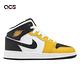 Nike 休閒鞋 Jordan 1 Mid Yellow Ochre GS 大童 女鞋 黃 黑 撞色 AJ1 DQ8423-701 product thumbnail 6