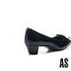 高跟鞋 AS氣質高雅水鑽方釦羊皮方頭高跟鞋－黑 product thumbnail 4