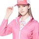 【Lynx Golf】女款抗UV輕量透氣拉鍊口袋脇邊剪裁設計可拆式連帽長袖外套-玫紅色 product thumbnail 6