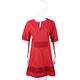 PHILOSOPHY 紅色蕾絲拼接短袖洋裝 product thumbnail 2