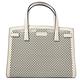 TORY BURCH Small Robinson 金屬LOGO鏤空設計漆皮三層兩用包(奶白) product thumbnail 4