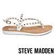 STEVE MADDEN-KNOX 金色鉚釘羅馬繫帶平底涼鞋-白色 product thumbnail 3