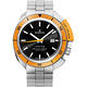 EDOX Hydro Sub 北極潛水500米石英腕錶-黑x橘框/46mm product thumbnail 2