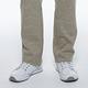 【Lynx Golf】男款日本進口布料彈性舒適細格紋路口袋配色針織帶平口休閒長褲-黃格 product thumbnail 9