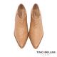 Tino Bellini巴西進口率性尖頭粗跟踝靴_米 product thumbnail 4