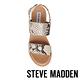 STEVE MADDEN-BRENDA 蛇皮金屬扣環跳色厚底涼鞋-金色 product thumbnail 6