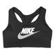 Nike 運動內衣 Swoosh Bra 健身 重訓 女款 中度支撐 Dri-FIT 工字型 寬肩帶 黑 白 DM0580-010 product thumbnail 2