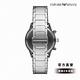 Emporio Armani Mario 沉穩實搭三眼計時多功能手錶 銀色不鏽鋼鍊帶 43MM AR11241 product thumbnail 4