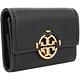 TORY BURCH Miller 雙T鏤空標誌荔枝牛皮卡片夾/零錢包(黑色) product thumbnail 3