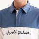 Arnold Palmer -男裝-草寫LOGO拼接長袖POLO衫-淺藍色 product thumbnail 2