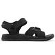 Skechers 涼拖鞋 Go Consistent Sandal 男鞋 黑 全黑 緩震 休閒 魔鬼氈 皮面 229097BBK product thumbnail 3