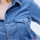 BRAPPERS 女款 防曬涼感系列-防曬涼感牛仔襯衫-深藍 product thumbnail 8