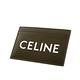 CELINE 新款字母LOGO CELINE印花光滑小牛皮卡片夾 (軍綠色) product thumbnail 4