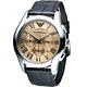 EMPORIO ARMANI Classic 羅馬假期計時腕錶-咖啡色x香檳色/44mm product thumbnail 2