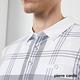 Pierre Cardin皮爾卡登 男款 棉質彈性格紋長袖POLO衫-白(5205283-90) product thumbnail 4