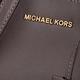 MICHAEL KORS 金字防刮皮革手提斜背包(大/深灰) product thumbnail 8