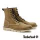 Timberland 男款淺咖啡拼接麂皮綁帶中筒靴 product thumbnail 2