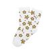 Puma 休閒襪 Fashion Crew Socks 女款 白 黃 花花 中筒襪 長襪 襪子 BB147204 product thumbnail 3