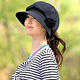【Sunlead】小顏效果。馬尾護髮美型抗UV圓頂防曬遮陽軟帽 (黑色) product thumbnail 4