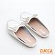 ZUCCA-雙朵結車縫平底拖鞋-白-z6818we product thumbnail 3