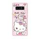 三麗鷗 Kitty Samsung Note8 施華彩鑽減震指環扣手機殼-寶石凱蒂 product thumbnail 3