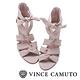 Vince Camuto 高雅布面交叉綁帶高跟涼鞋-米色 product thumbnail 3