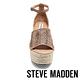 STEVE MADDEN-SWAY 悠閒度假草編楔型涼鞋-紋棕 product thumbnail 4