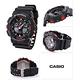 CASIO 卡西歐  G-SHOCK 重型機械感錶款 黑X紅 GA-100-1A4N_51.2mm product thumbnail 3