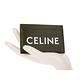 CELINE 新款字母LOGO CELINE印花光滑小牛皮卡片夾 (軍綠色) product thumbnail 3